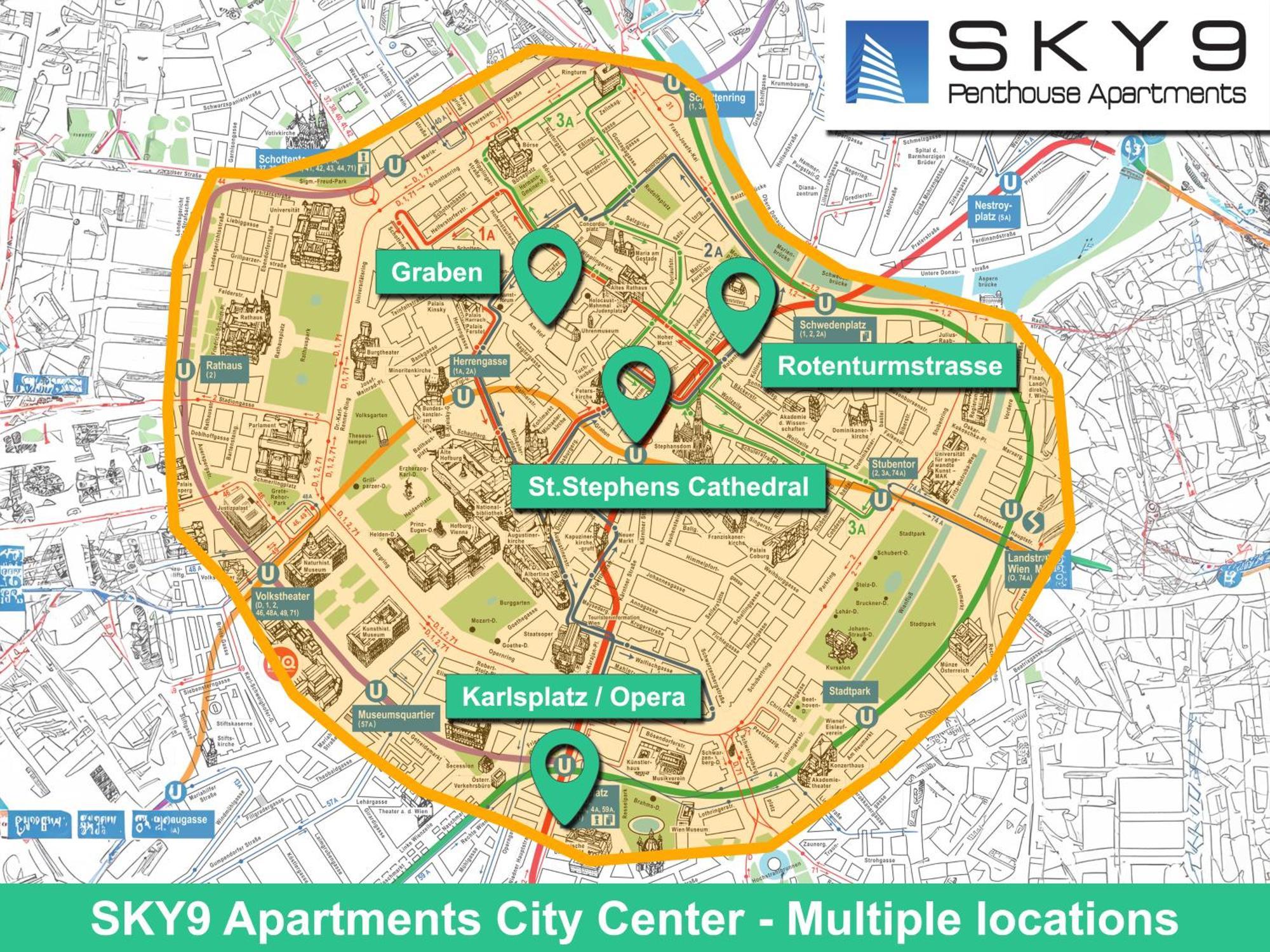 Sky9 Apartments City Center Wien Ngoại thất bức ảnh