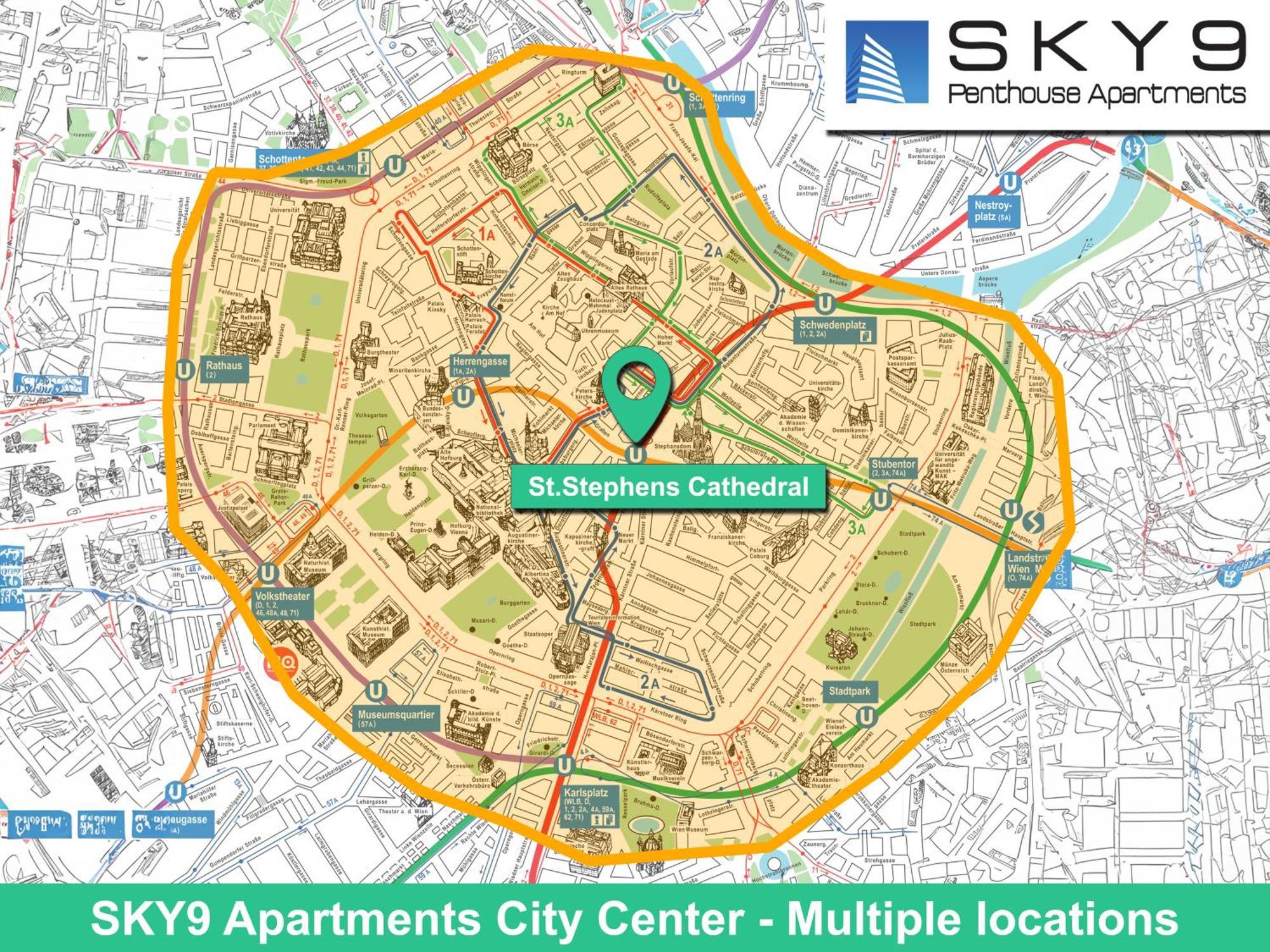 Sky9 Apartments City Center Wien Phòng bức ảnh